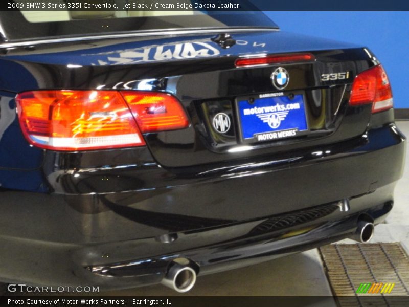 Jet Black / Cream Beige Dakota Leather 2009 BMW 3 Series 335i Convertible