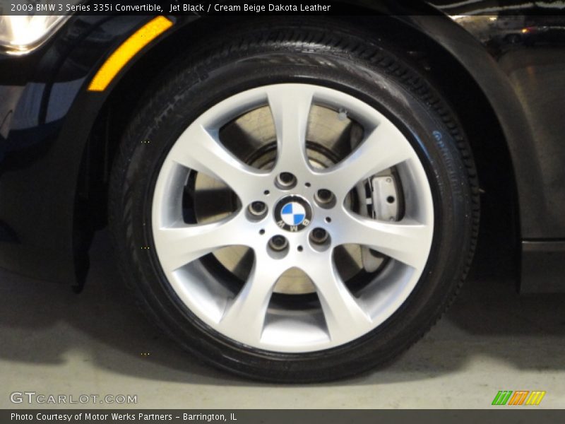 Jet Black / Cream Beige Dakota Leather 2009 BMW 3 Series 335i Convertible