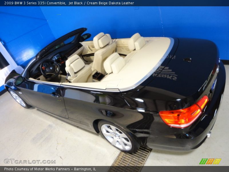 Jet Black / Cream Beige Dakota Leather 2009 BMW 3 Series 335i Convertible