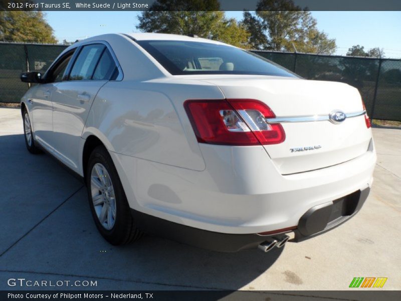 White Suede / Light Stone 2012 Ford Taurus SE