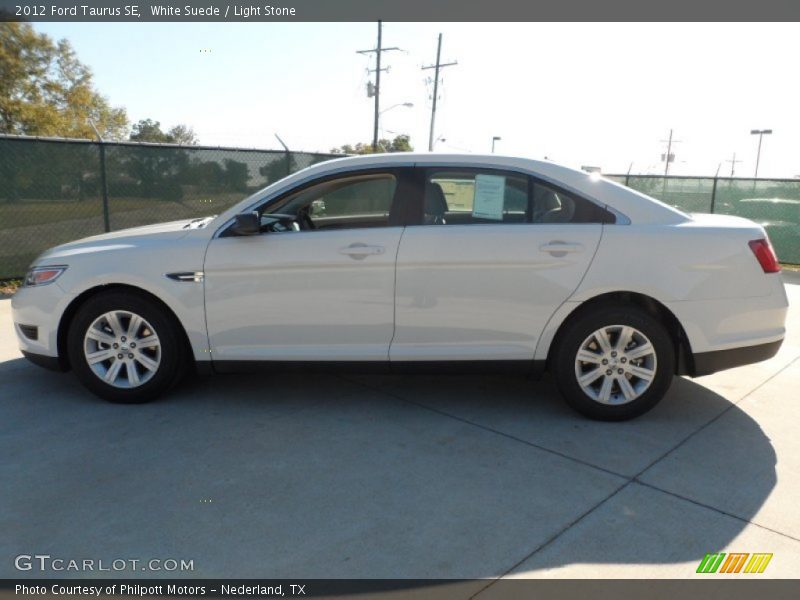 White Suede / Light Stone 2012 Ford Taurus SE