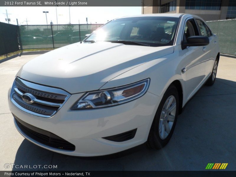 White Suede / Light Stone 2012 Ford Taurus SE