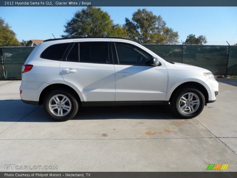 Glacier White / Beige 2012 Hyundai Santa Fe GLS