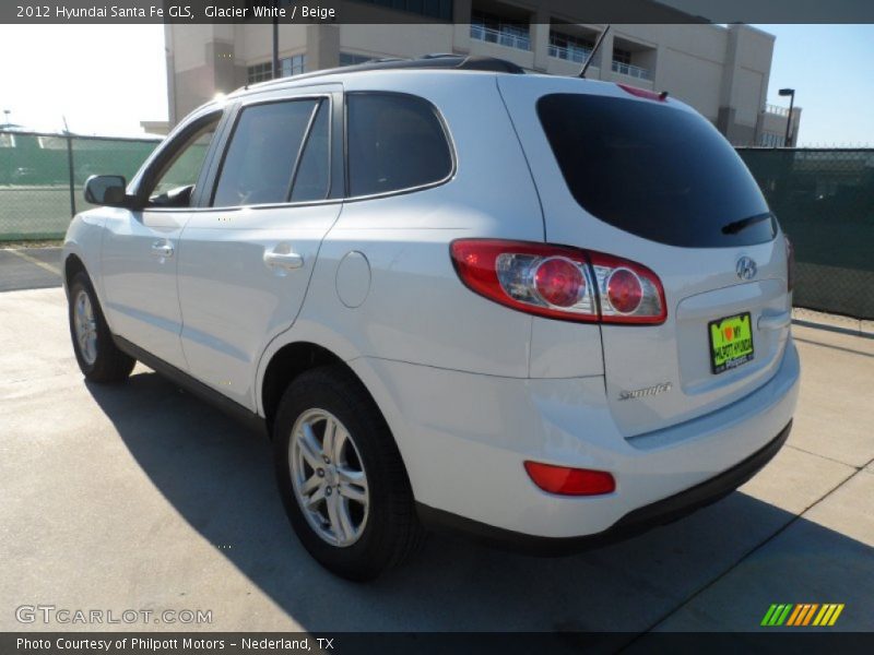 Glacier White / Beige 2012 Hyundai Santa Fe GLS