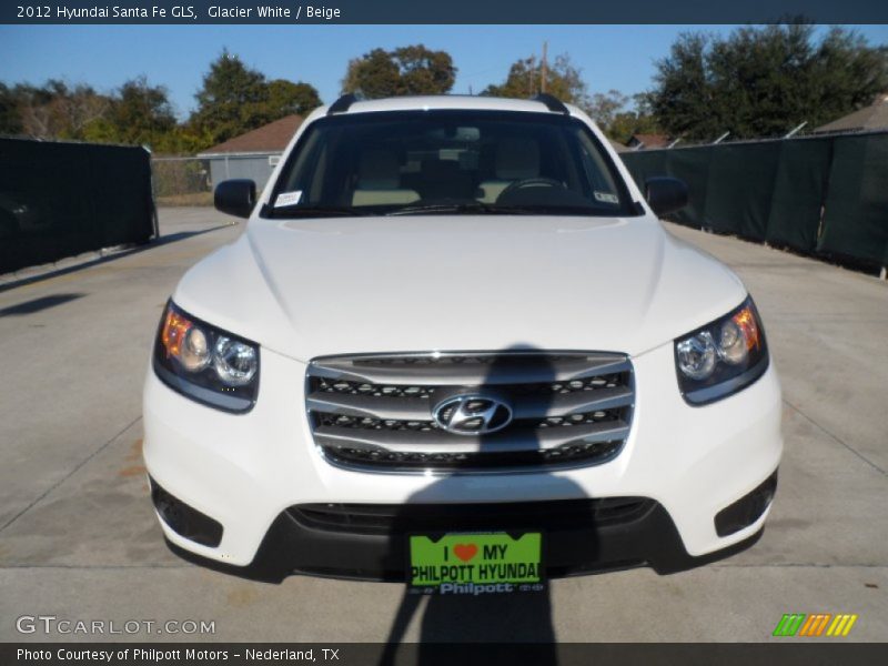 Glacier White / Beige 2012 Hyundai Santa Fe GLS