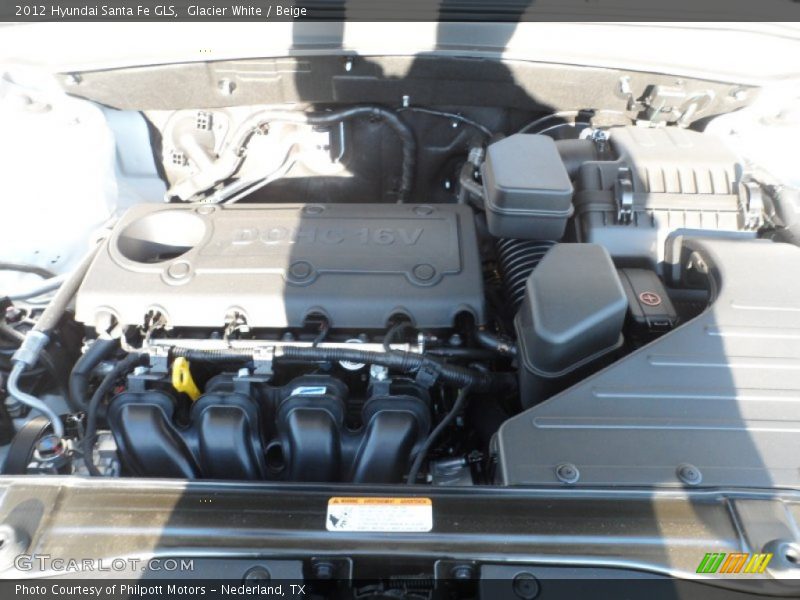 Glacier White / Beige 2012 Hyundai Santa Fe GLS