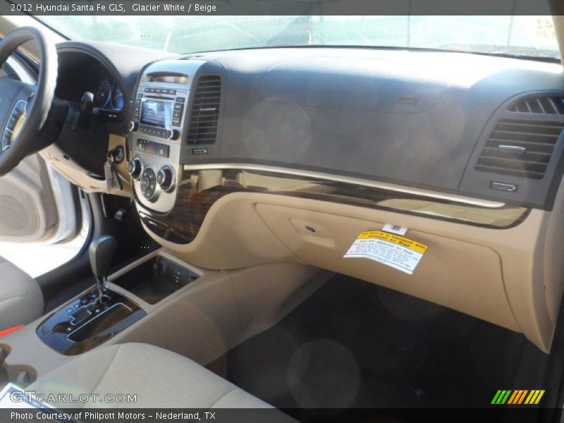 Glacier White / Beige 2012 Hyundai Santa Fe GLS