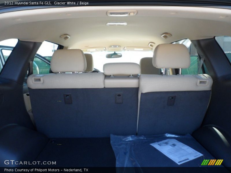 Glacier White / Beige 2012 Hyundai Santa Fe GLS