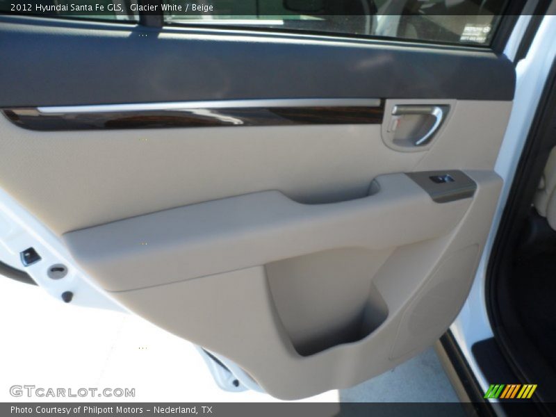 Glacier White / Beige 2012 Hyundai Santa Fe GLS