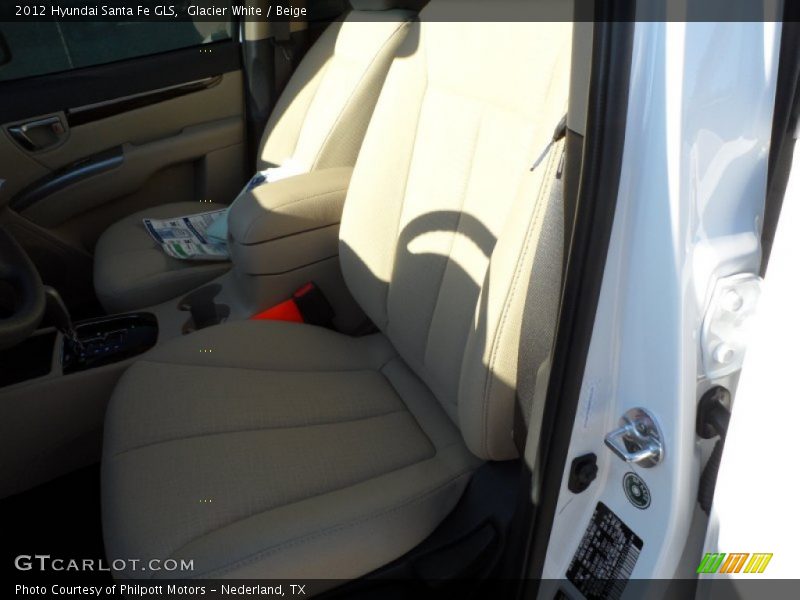 Glacier White / Beige 2012 Hyundai Santa Fe GLS