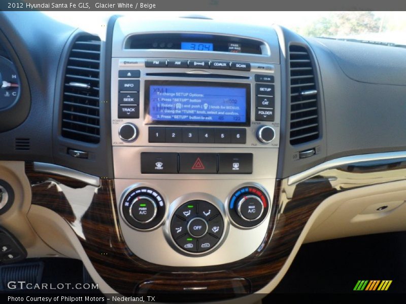 Glacier White / Beige 2012 Hyundai Santa Fe GLS