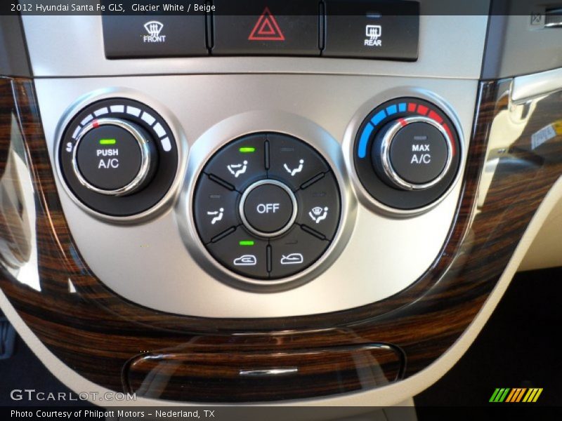 Glacier White / Beige 2012 Hyundai Santa Fe GLS