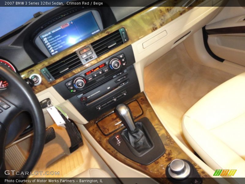 Crimson Red / Beige 2007 BMW 3 Series 328xi Sedan