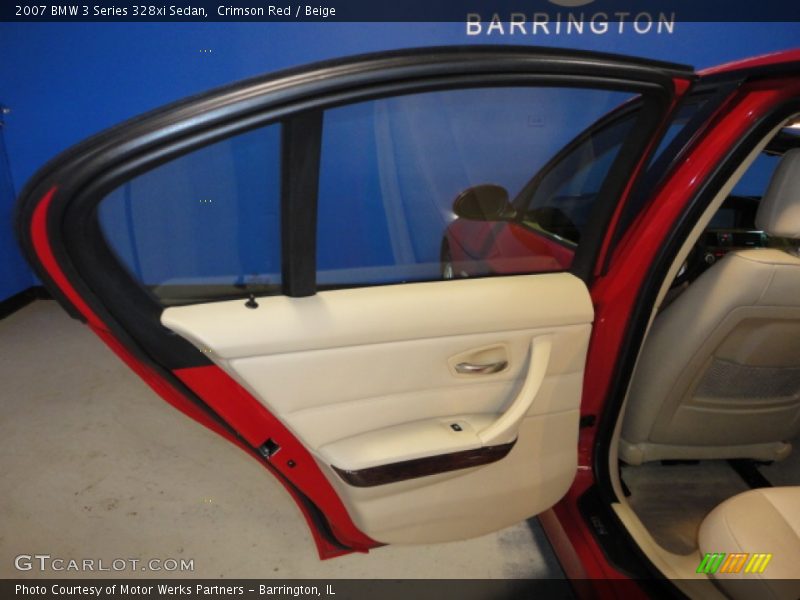 Crimson Red / Beige 2007 BMW 3 Series 328xi Sedan