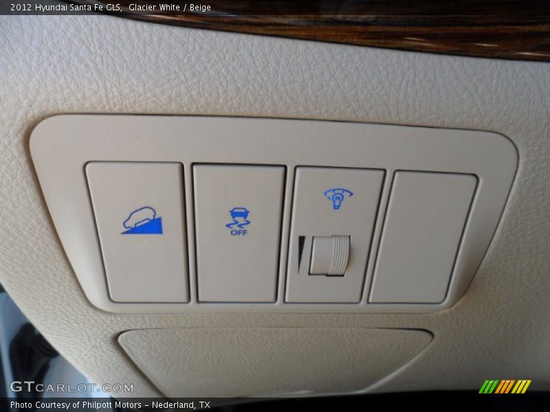 Glacier White / Beige 2012 Hyundai Santa Fe GLS