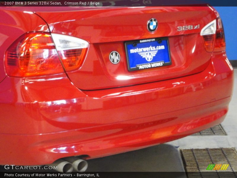 Crimson Red / Beige 2007 BMW 3 Series 328xi Sedan