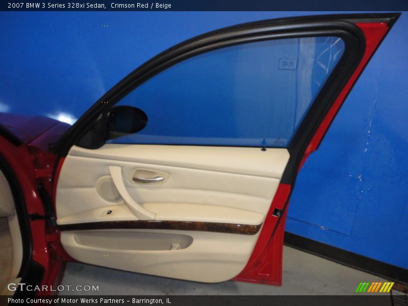 Crimson Red / Beige 2007 BMW 3 Series 328xi Sedan