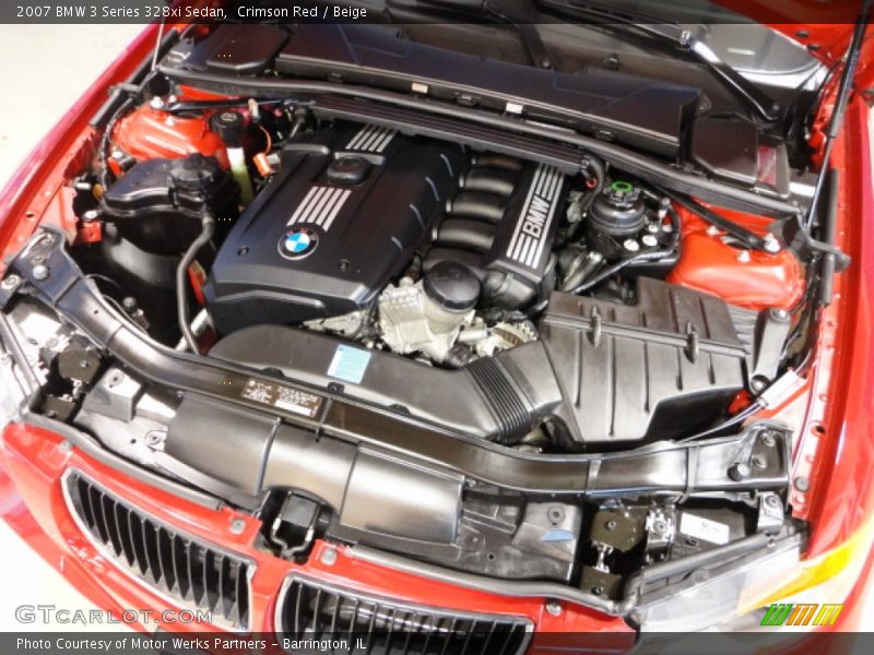 Crimson Red / Beige 2007 BMW 3 Series 328xi Sedan