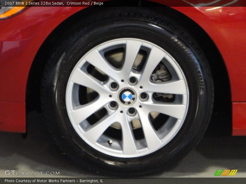 Crimson Red / Beige 2007 BMW 3 Series 328xi Sedan
