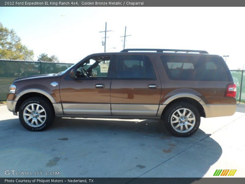 Golden Bronze Metallic / Chaparral 2012 Ford Expedition EL King Ranch 4x4