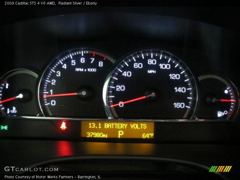 Radiant Silver / Ebony 2009 Cadillac STS 4 V6 AWD