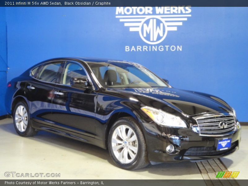 Black Obsidian / Graphite 2011 Infiniti M 56x AWD Sedan