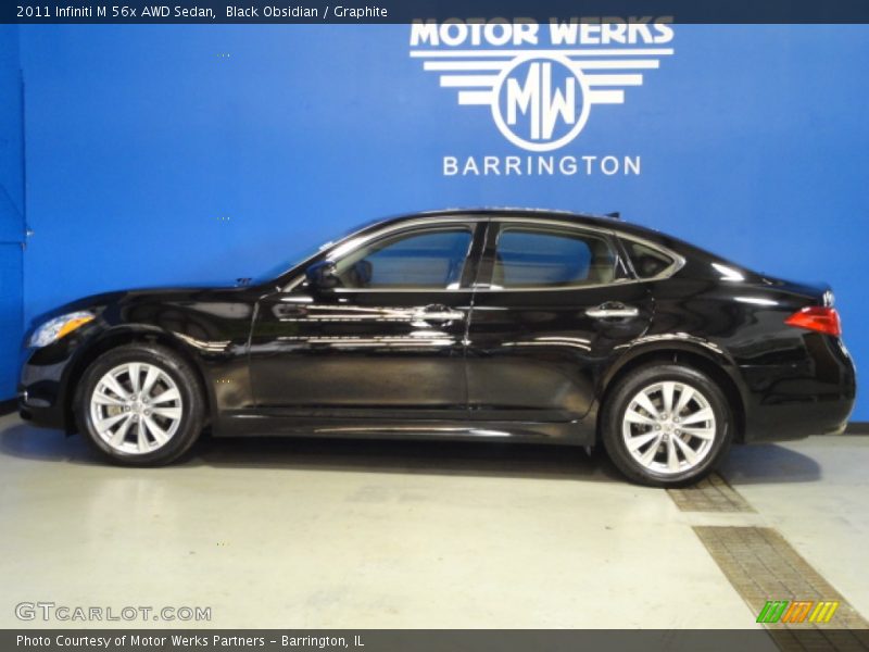 Black Obsidian / Graphite 2011 Infiniti M 56x AWD Sedan