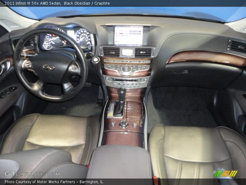Black Obsidian / Graphite 2011 Infiniti M 56x AWD Sedan