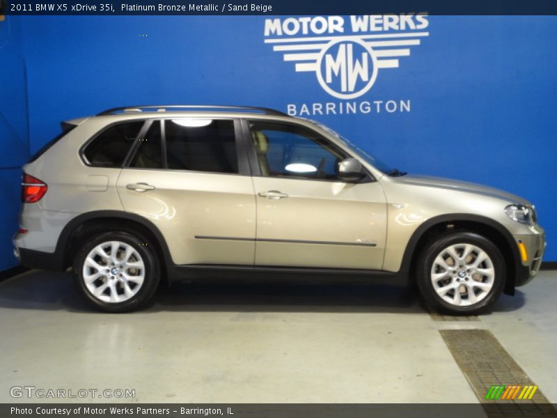 Platinum Bronze Metallic / Sand Beige 2011 BMW X5 xDrive 35i