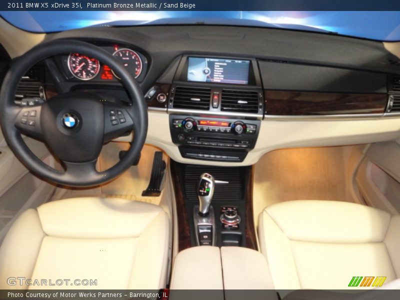 Platinum Bronze Metallic / Sand Beige 2011 BMW X5 xDrive 35i