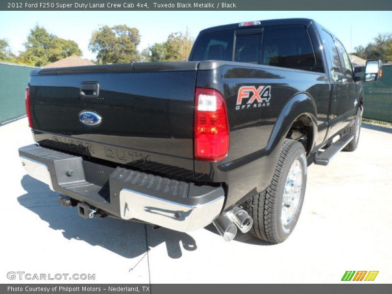 Tuxedo Black Metallic / Black 2012 Ford F250 Super Duty Lariat Crew Cab 4x4