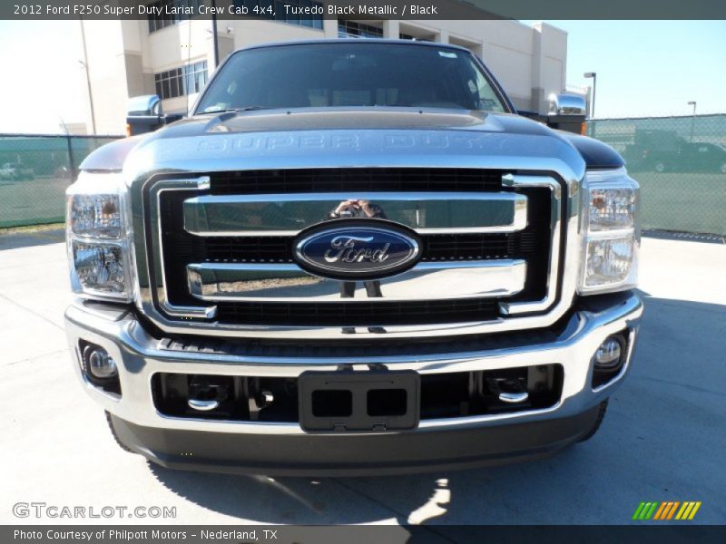 Tuxedo Black Metallic / Black 2012 Ford F250 Super Duty Lariat Crew Cab 4x4