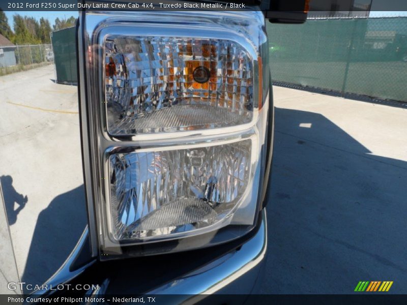 Tuxedo Black Metallic / Black 2012 Ford F250 Super Duty Lariat Crew Cab 4x4