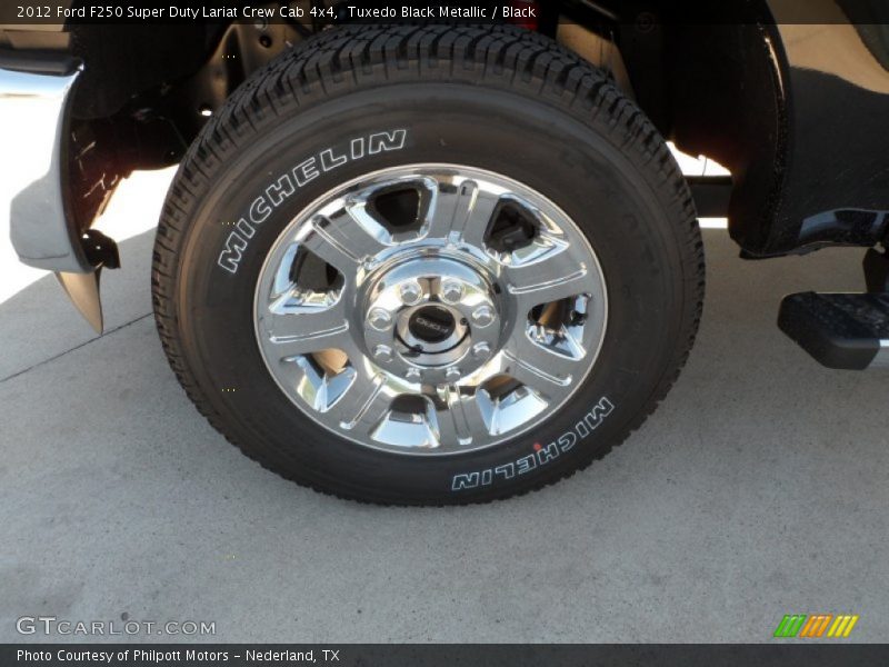 Tuxedo Black Metallic / Black 2012 Ford F250 Super Duty Lariat Crew Cab 4x4