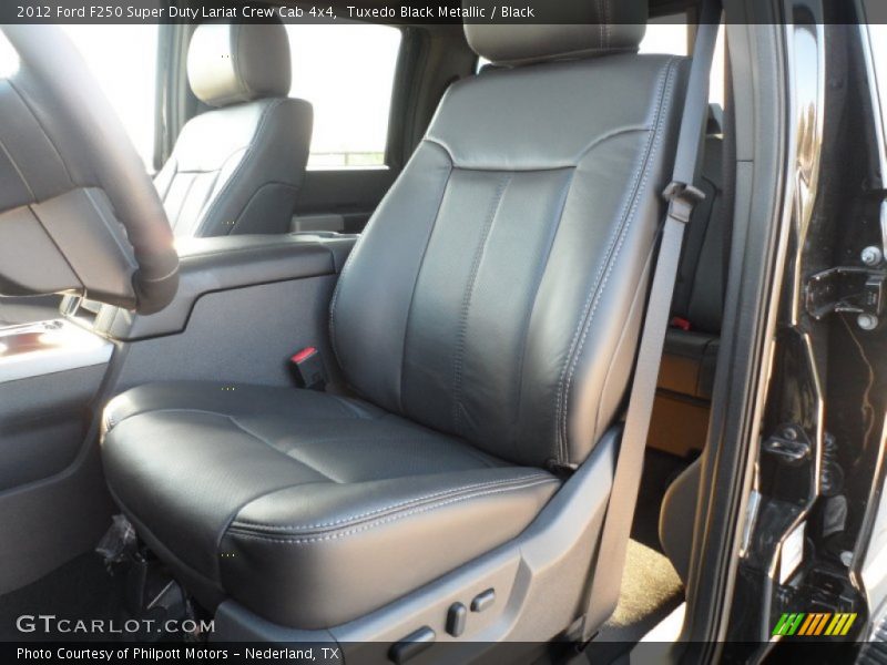 Tuxedo Black Metallic / Black 2012 Ford F250 Super Duty Lariat Crew Cab 4x4