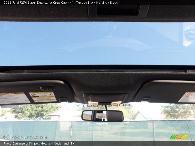 Tuxedo Black Metallic / Black 2012 Ford F250 Super Duty Lariat Crew Cab 4x4