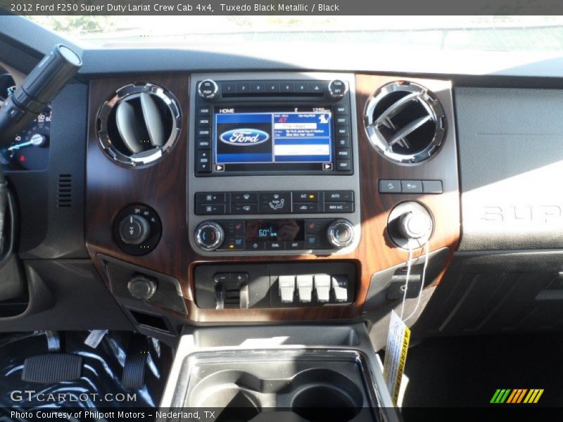 Tuxedo Black Metallic / Black 2012 Ford F250 Super Duty Lariat Crew Cab 4x4