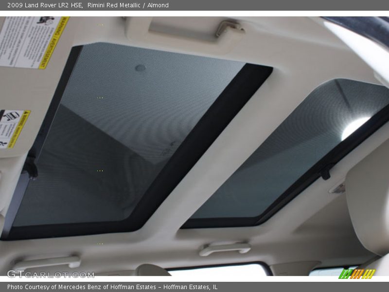 Sunroof of 2009 LR2 HSE
