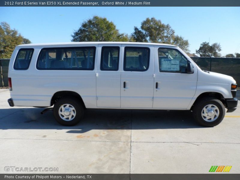 Oxford White / Medium Flint 2012 Ford E Series Van E350 XL Extended Passenger
