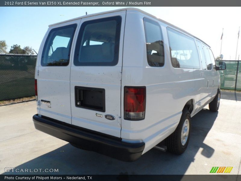 Oxford White / Medium Flint 2012 Ford E Series Van E350 XL Extended Passenger