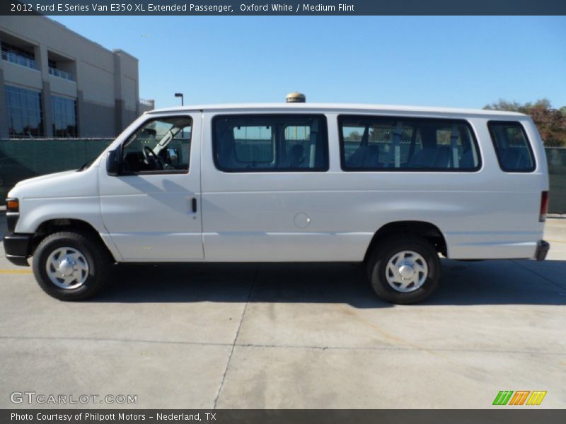 Oxford White / Medium Flint 2012 Ford E Series Van E350 XL Extended Passenger