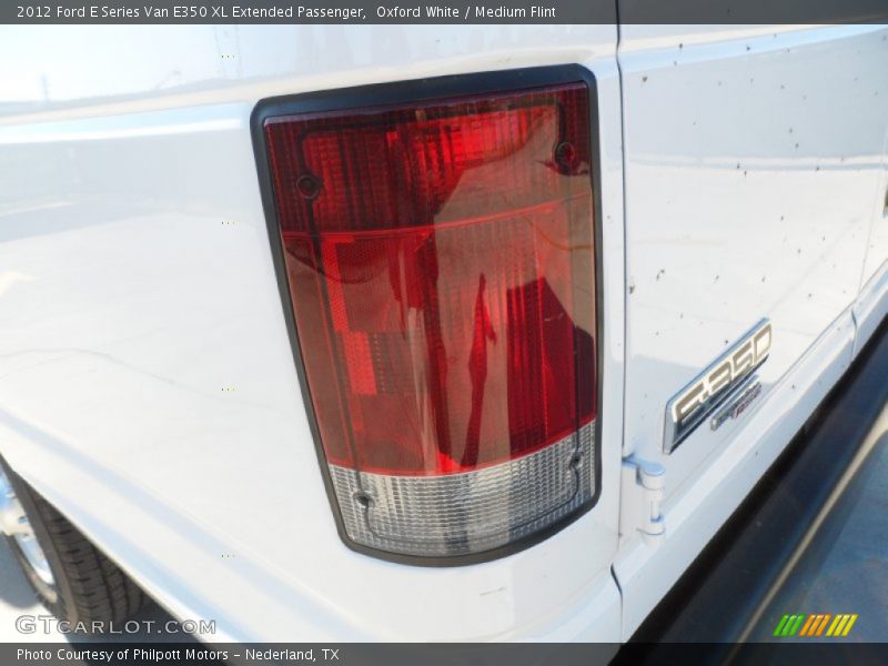 Oxford White / Medium Flint 2012 Ford E Series Van E350 XL Extended Passenger