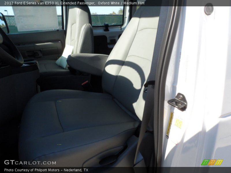 Oxford White / Medium Flint 2012 Ford E Series Van E350 XL Extended Passenger