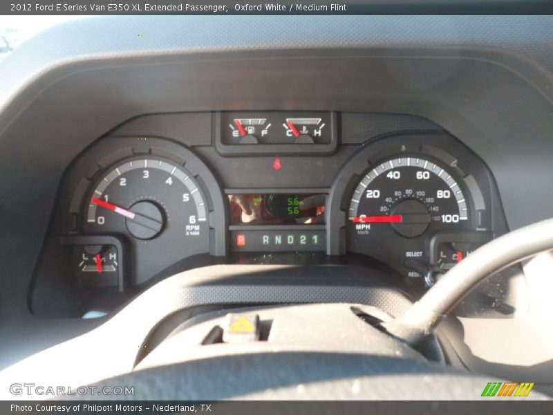 2012 E Series Van E350 XL Extended Passenger E350 XL Extended Passenger Gauges