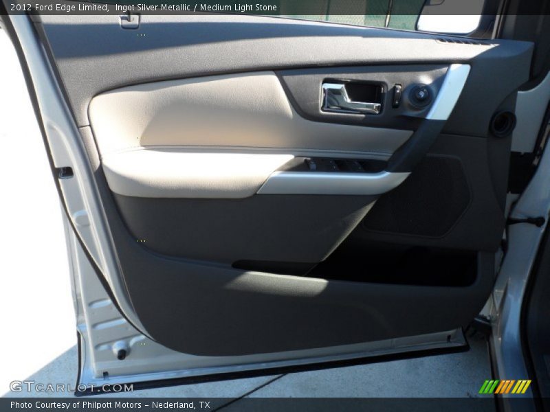 Ingot Silver Metallic / Medium Light Stone 2012 Ford Edge Limited