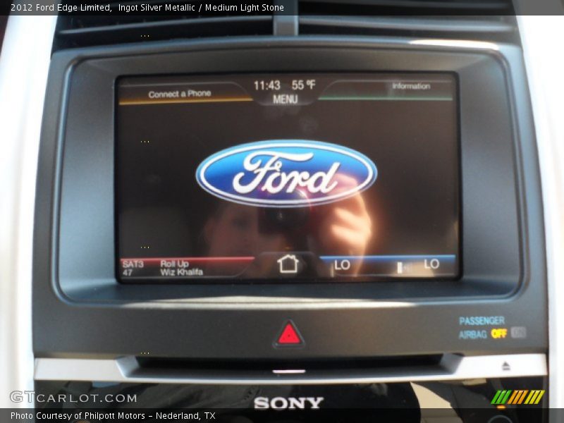 Ingot Silver Metallic / Medium Light Stone 2012 Ford Edge Limited