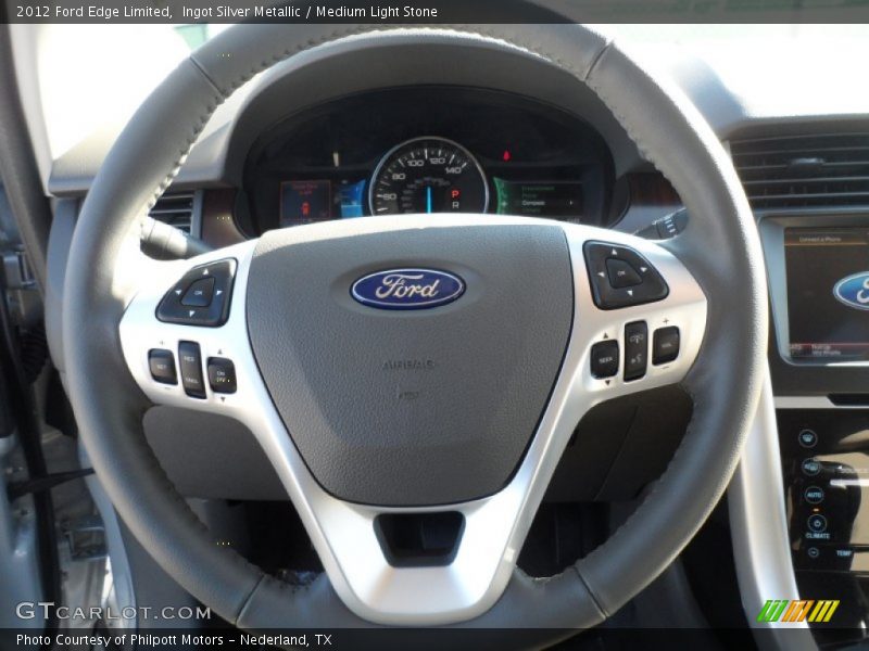 Ingot Silver Metallic / Medium Light Stone 2012 Ford Edge Limited