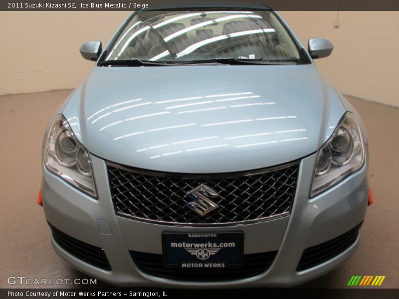 Ice Blue Metallic / Beige 2011 Suzuki Kizashi SE