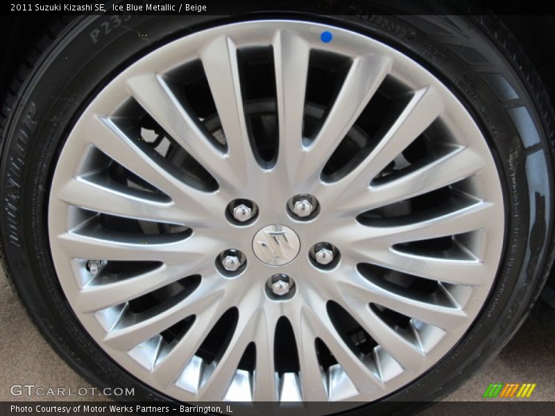 Ice Blue Metallic / Beige 2011 Suzuki Kizashi SE