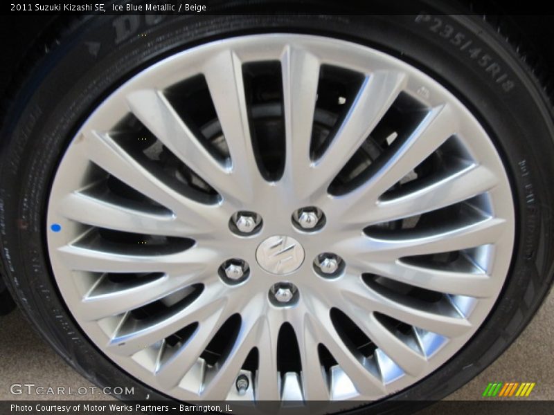 Ice Blue Metallic / Beige 2011 Suzuki Kizashi SE